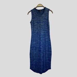 Wilfred Free Aritzia Bruni Women’s Sleeveless Bodycon Tank Dress Marled Blue XS